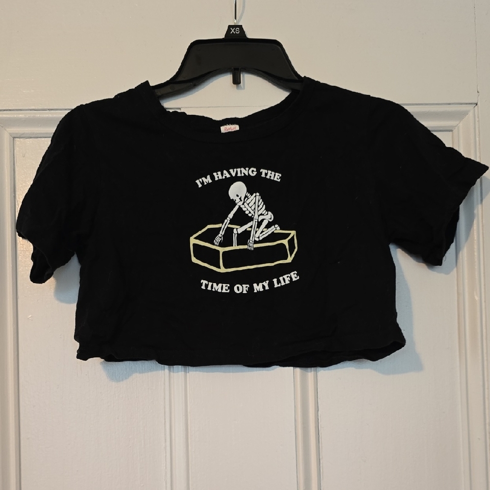 Black Graphic Womens T-Shirt